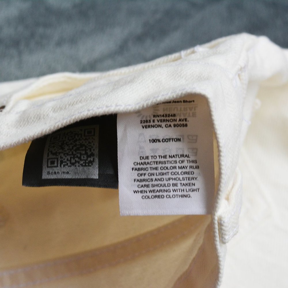 BNWT Charlie High Rise Jean Short in Vintage White - Picture 7 of 11